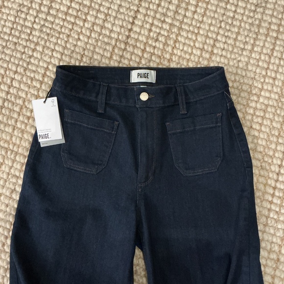 Paige wide leg dark wash jeans NWT - Picture 2 of 5